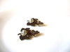 Vintage Bronze Grape Earrings 91320