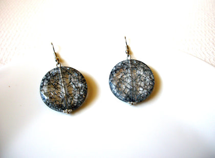Retro Grey Crackle Earrings 91320