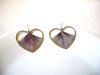 Retro Silk Heart Earrings 91320