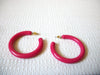 Retro Coral Hoop Earrings 91320