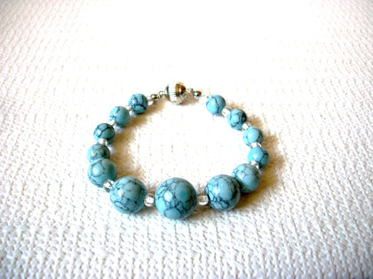 Retro Blue Howlite Stone Bracelet 91420