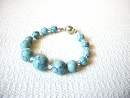 Retro Blue Howlite Stone Bracelet 91420