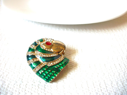 Vintage Exotic Bird Rhinestones Brooch Pin 91420