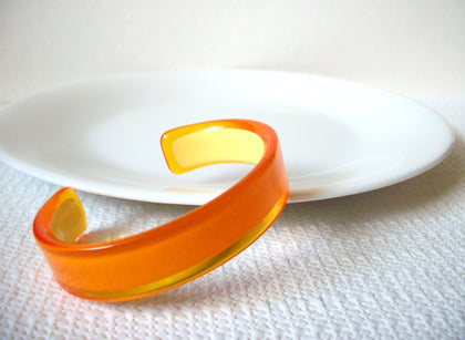 Vintage Orange Cuff Bracelet 91320