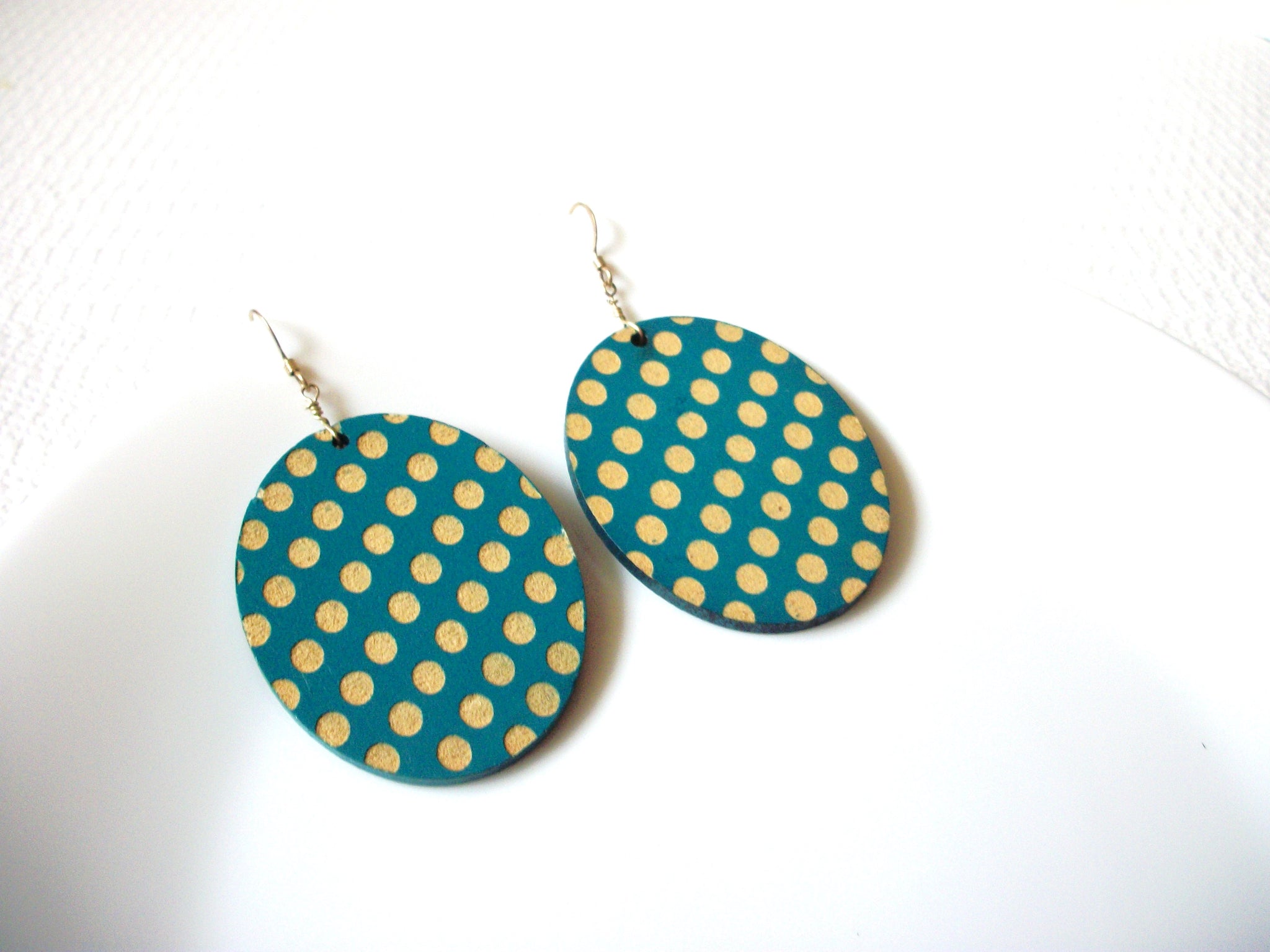 Larger Wood Dots Earrings 91420