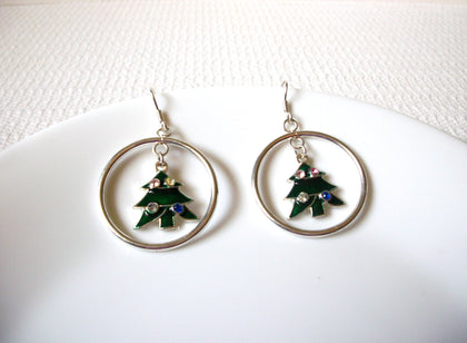Retro Rhinestone Christmas Earrings 91420
