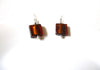 Retro Amber Glass Earrings 91420