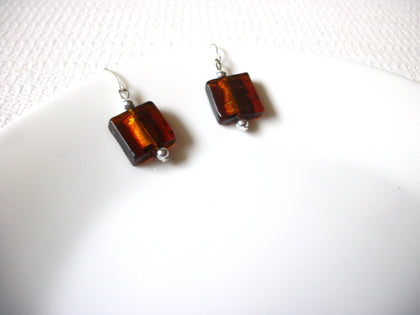 Retro Amber Glass Earrings 91420