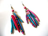 Colorful Bohemian Wood Earrings 91420