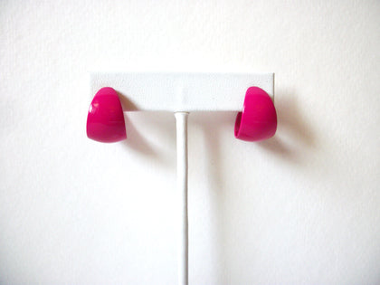 Retro Pink Hoop Earrings 91520