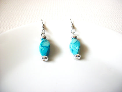 Retro Blue Dangle Earrings 91520
