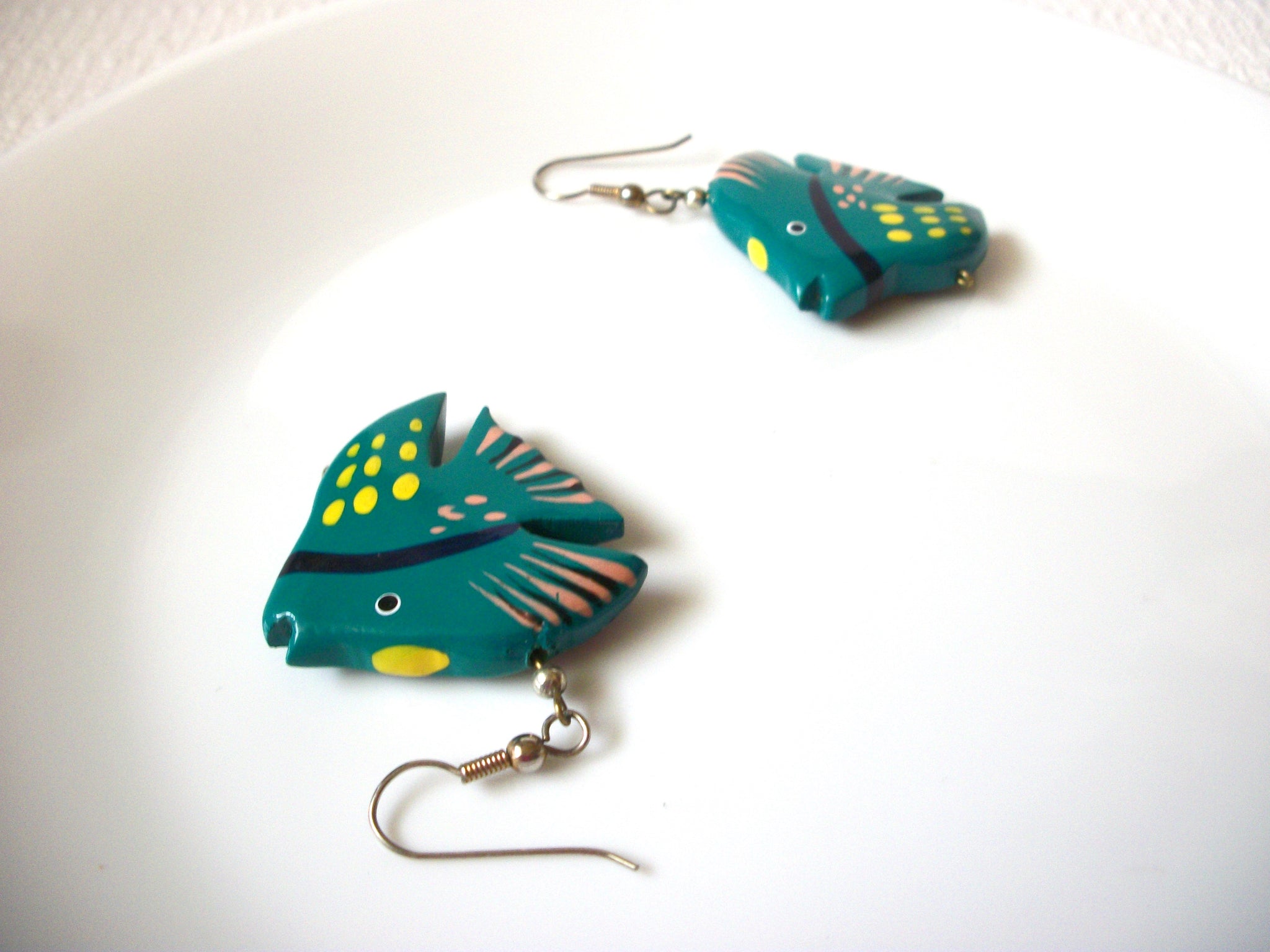 Hand Painted Fish Earrings 91520