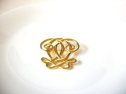 Vintage Gold Toned Celtic Brooch Pin 91520