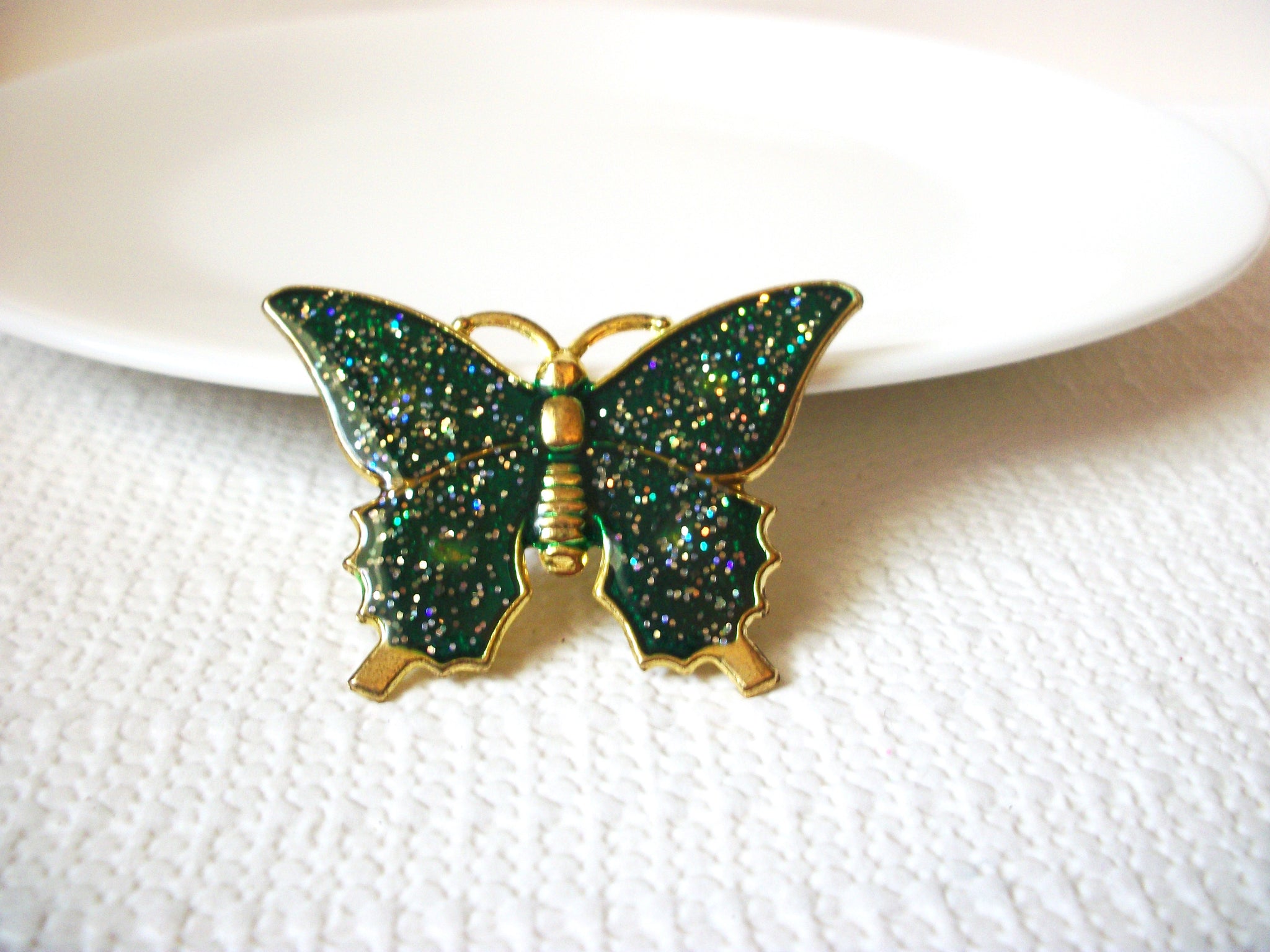 Vintage Shimmer Butterfly Brooch Pin 91520