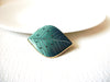 Vintage Porcelain Leaf Brooch Pin 91520