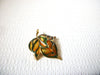 Vintage Enameled Leaf Brooch Pin 91520