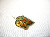 Vintage Enameled Leaf Brooch Pin 91520