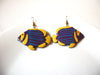 Vintage Wooden Fish Earrings 91520