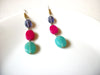 Retro Colorful Glass Earrings 91520