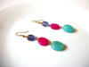 Retro Colorful Glass Earrings 91520