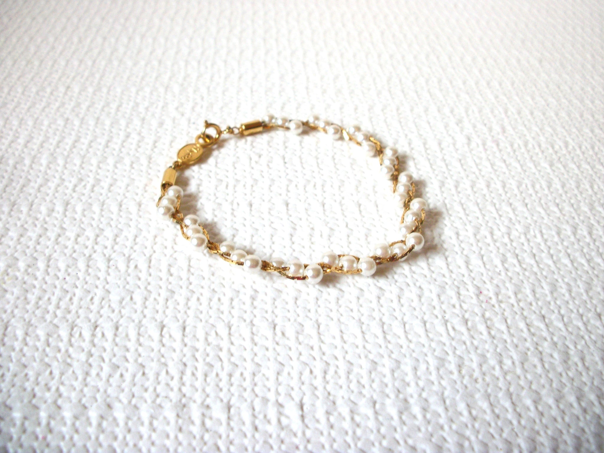 Vintage NAPIER Pearl Bracelet 91520