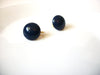 Vintage Dark Blue Lucite Earrings 91520