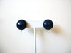 Vintage Dark Blue Lucite Earrings 91520