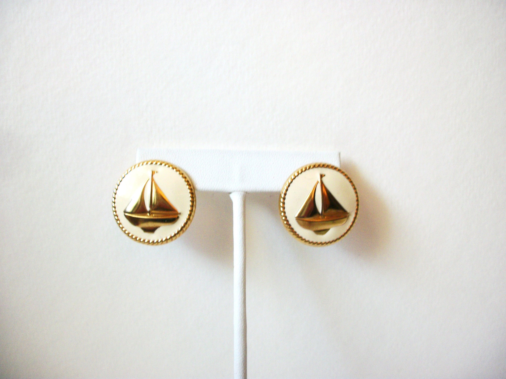 Vintage Nautical Earrings 91520