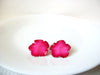 Retro Pink Flower Earrings 91520