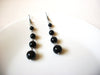 Long Retro Black Dangle Earrings 91520