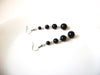 Long Retro Black Dangle Earrings 91520