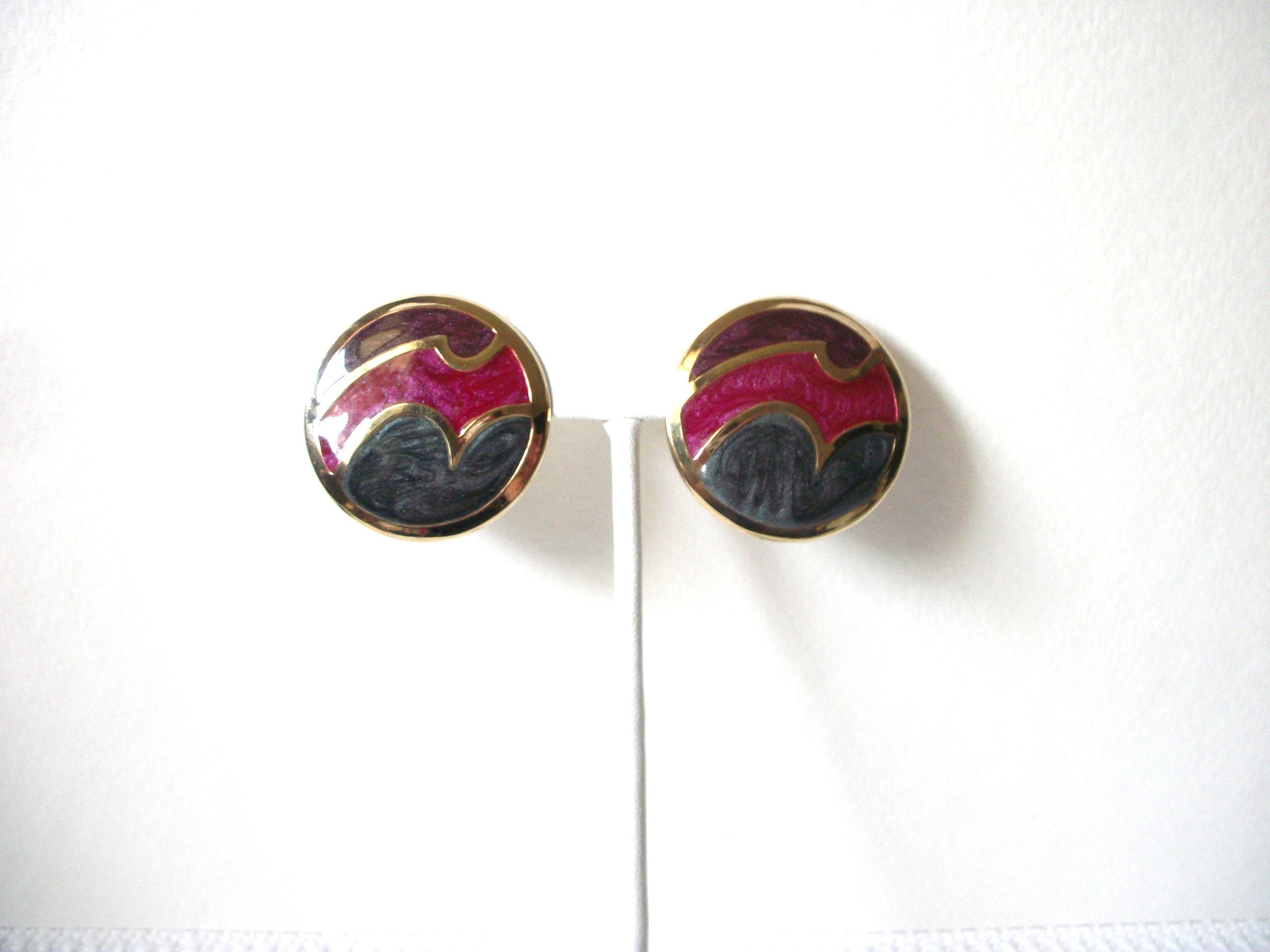 Vintage Enameled Earrings 91520