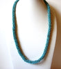 Native American Turquoise Glass Necklace 91620