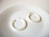 Retro Frosted Lucite Hoop Earrings 91620