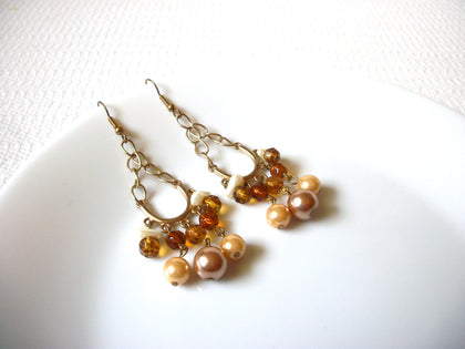 Vintage Glass Pearl Earrings 91620