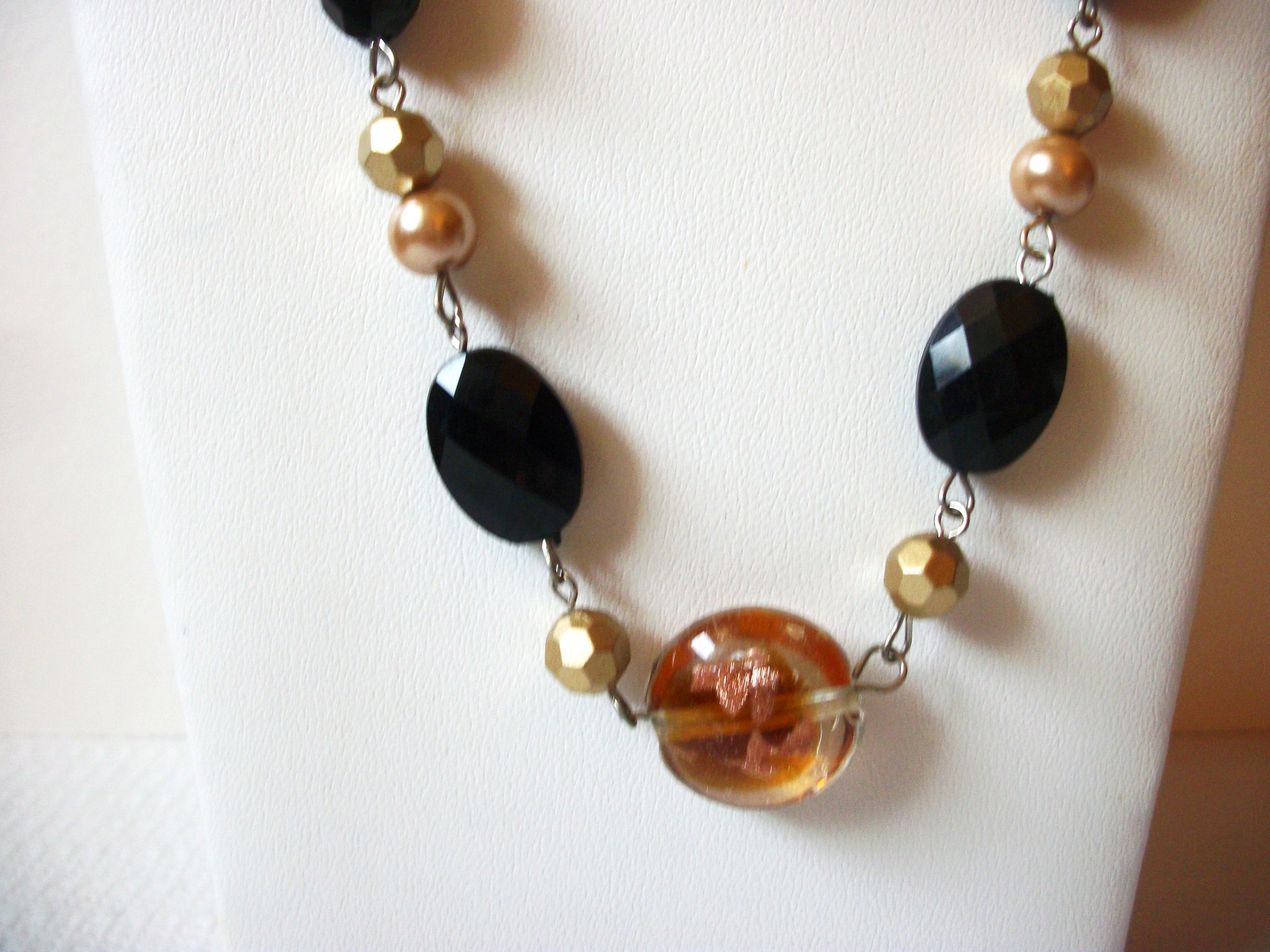 Retro Glass Pearls Glass Beads Necklace 91620