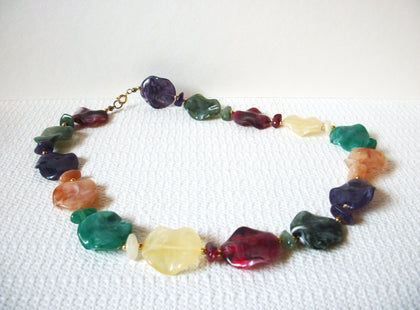 Vintage Colorful Lucite Necklace 91620