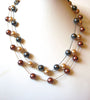 Vintage Glass Pearl Necklace 91720