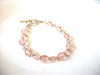 Retro Translucent Pink Glass Bracelet 91820