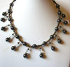 Retro Hematite Glass Necklace 91820