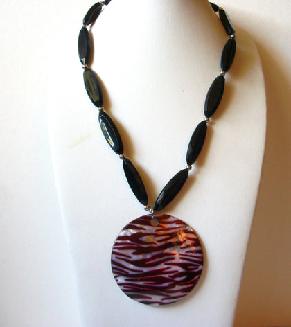 Vintage Animal Print Shell Necklace 91920