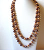 Vintage Glass Pearl Necklace 91820