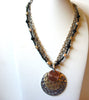 Vintage LAURA ASHLEY Bohemian Metal Necklace 91720