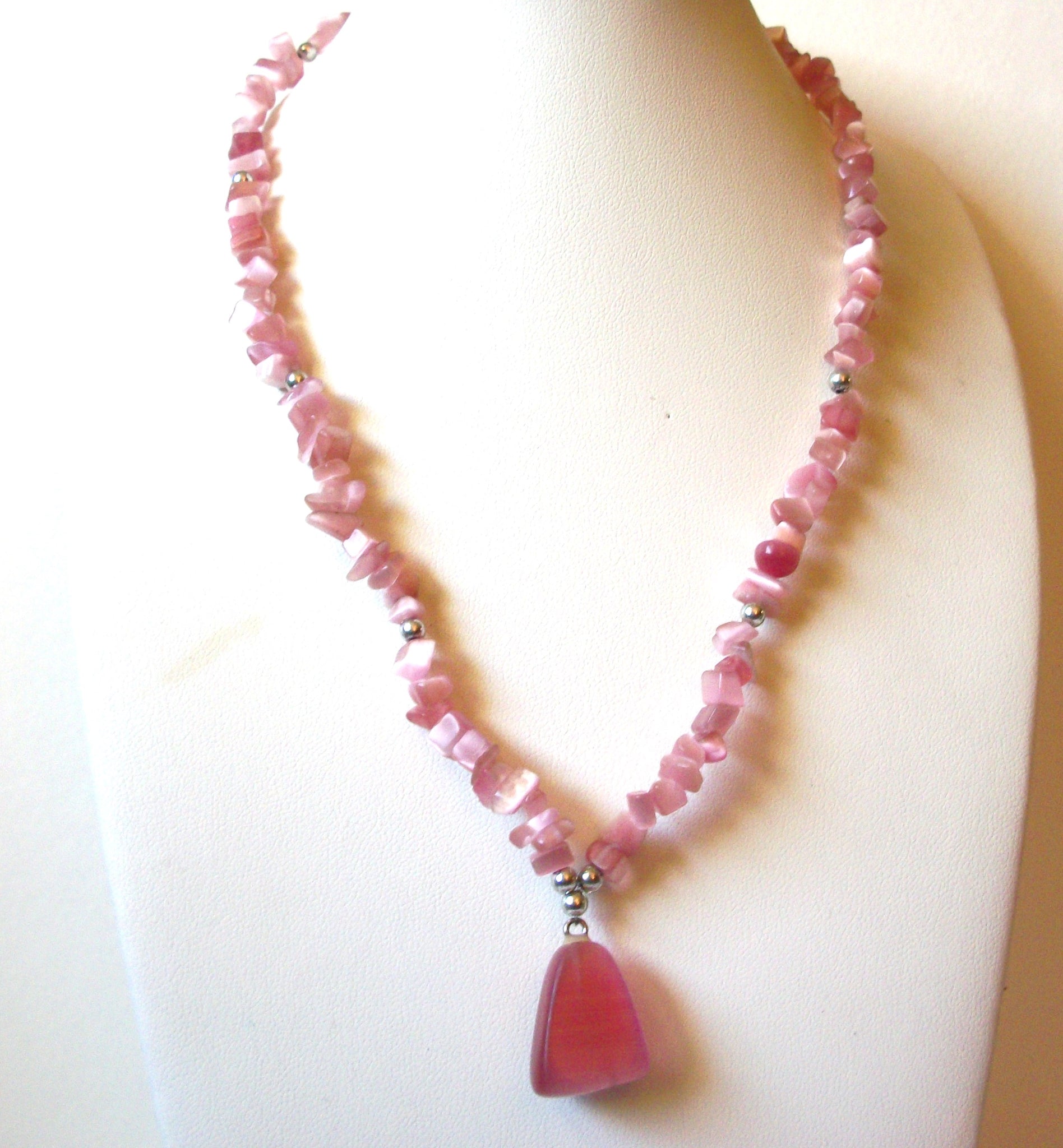 Vintage Rose Quartz Necklace 91920
