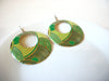 Retro Gold Green Large Earrings 91920