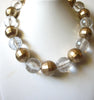 BIJOUX TERNER Gold Clear Chunky Necklace 91920