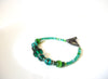 Vintage Green Teal Glass Bracelet 92020