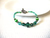 Vintage Green Teal Glass Bracelet 92020