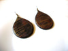 Retro Organic Long Wood Earrings 92020