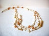 Vintage Glass Shell Lucite Necklace 92120